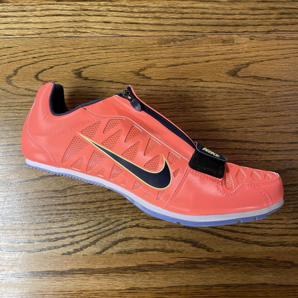 Nike Size 10 11.5 Zoom LJ 4 long jump track bright mango Orange Spikes shoes NEW